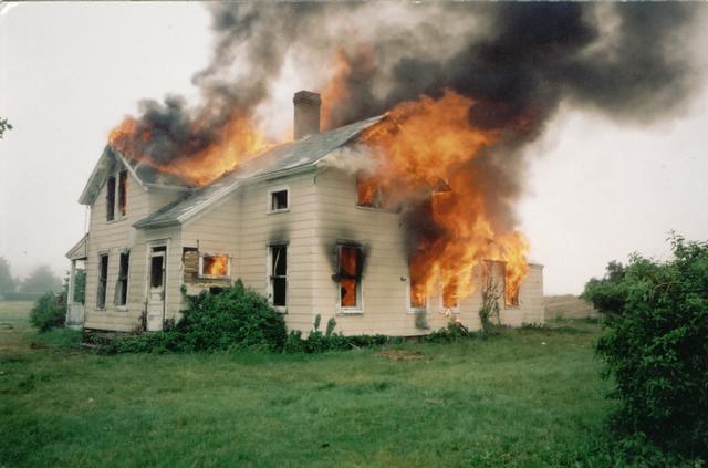 When the windows and roof go it's free-burn city!  Photo courtesy of 'Sonny Day Photo'